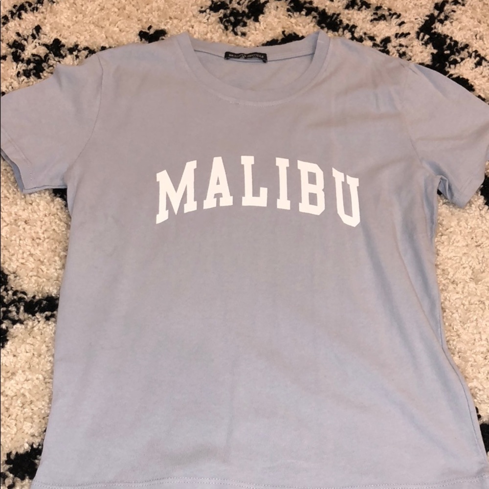 brandy Malibu periwinkle graphic tee
